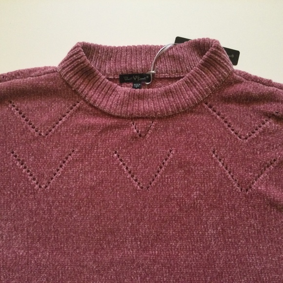Velvet Heart Pink Chenille Pointelle Sweater Size S NWT, Very Soft and C… - Picture 3 of 14